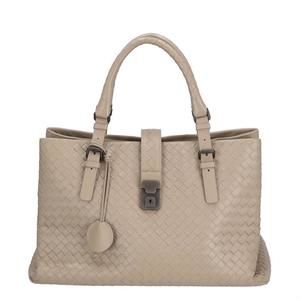 Bottega Intre Leather Tote Bag Brown